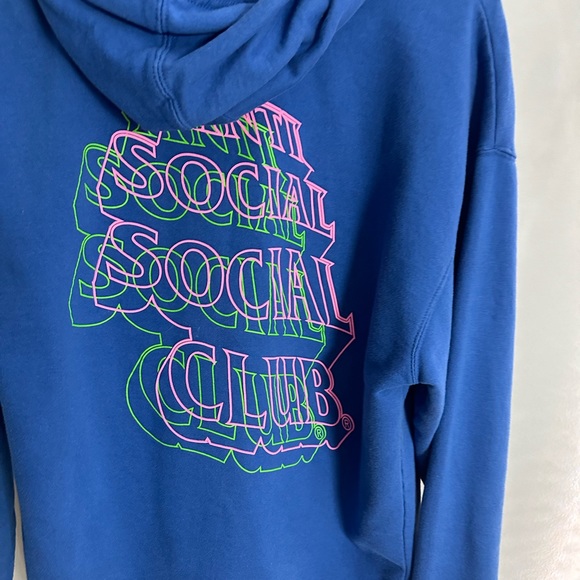Anti social social club hoodie royal blue - Picture 6 of 7